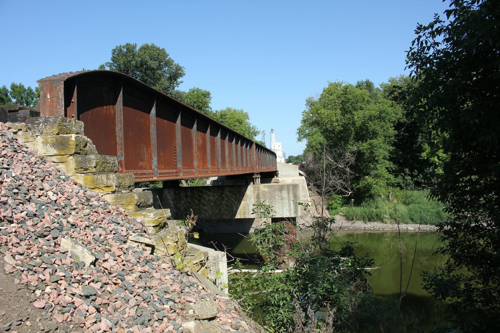 Looking east